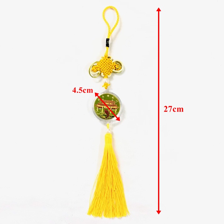 Dây Treo Xu Cá Chép Vượt Vũ Môn In Màu - SP005197